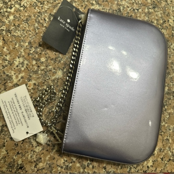 Kate Spade Lavender Wristlet with Chain Strap- NWT